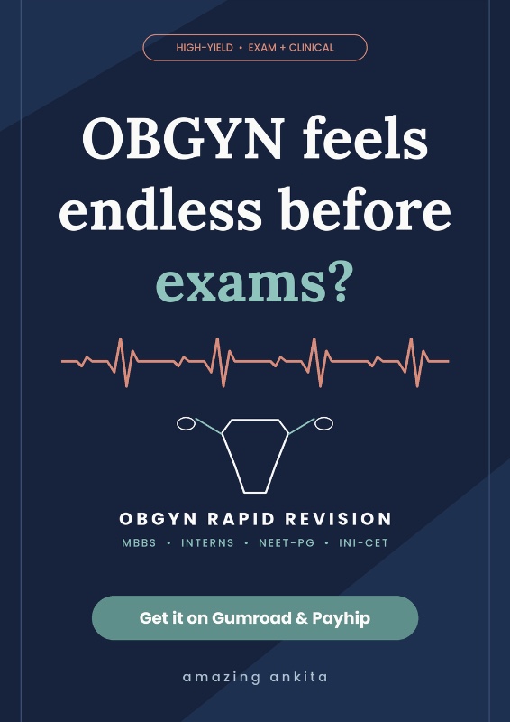 OBGYN Rapid Revision | High-Yield Obstetrics & Gynecology Notes for NEET-PG, INI-CET & MBBS