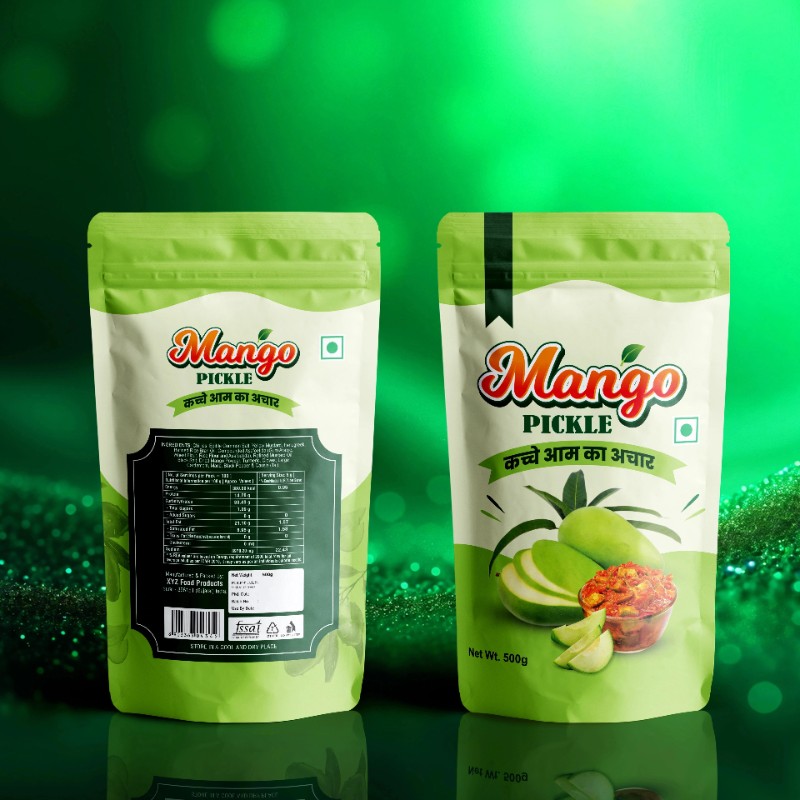 Packaging Design Pickle Pouch  Editable CDR File