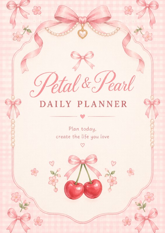 Petal & Pearl – Coquette Daily Planner
