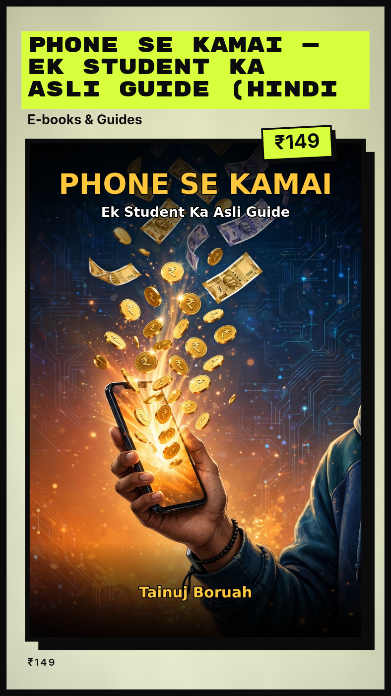 Phone Se Kamai — Ek Student Ka Asli Guide (Hindi E-book)
