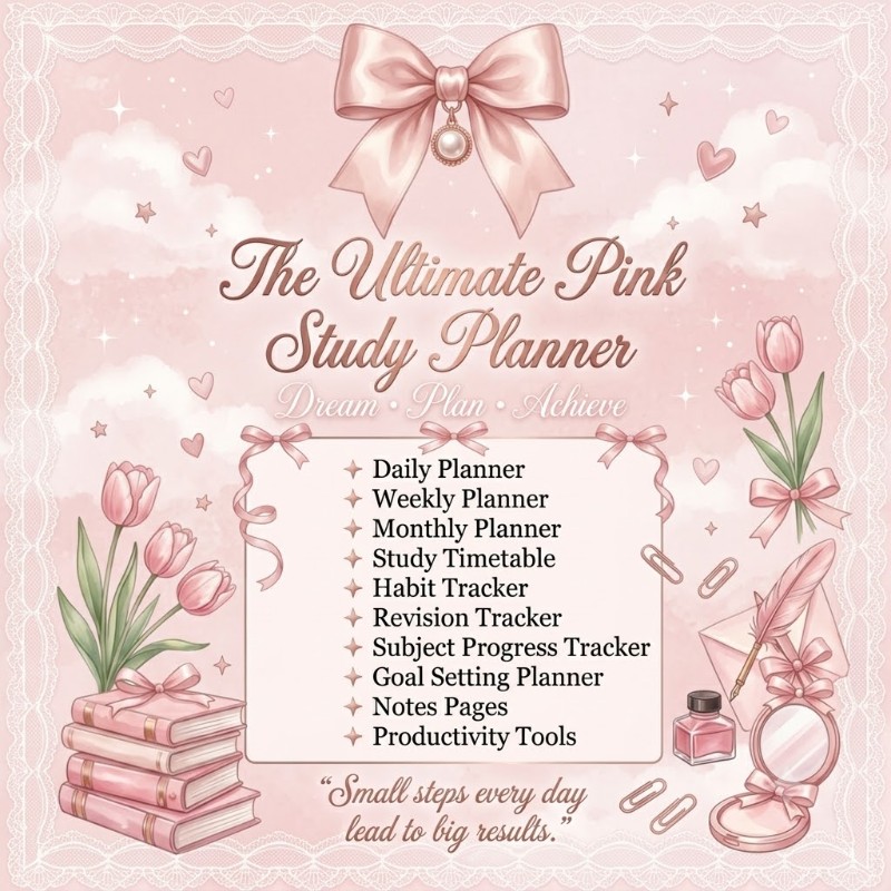 Pink planner 
