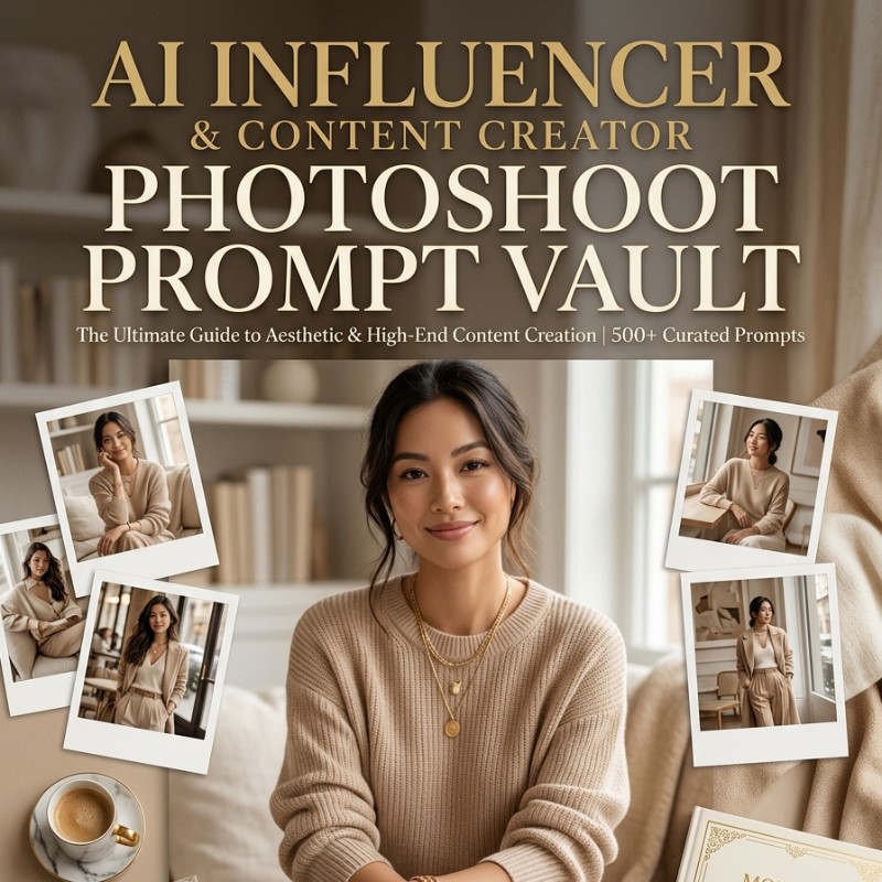 Pinterest Aesthetic AI Photo Prompt Vault — 100 Copy-Paste Prompts for Dreamy, Luxury & Viral-Looking Photos