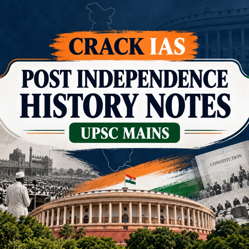 Post Independence History Notes - CRACK IAS
