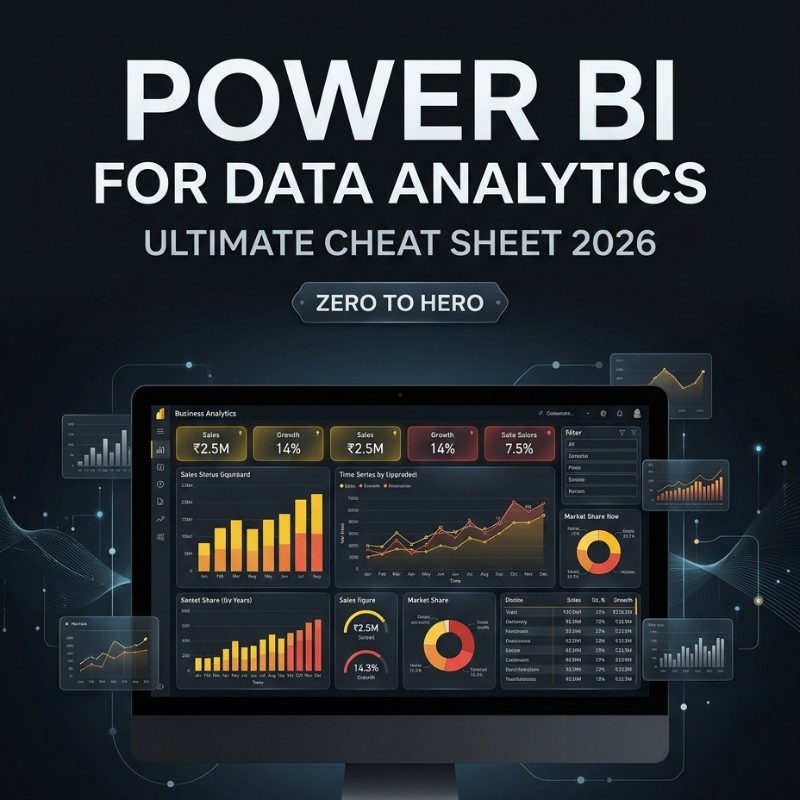 Power BI for Data Analytics – Ultimate Cheat Sheet 2026