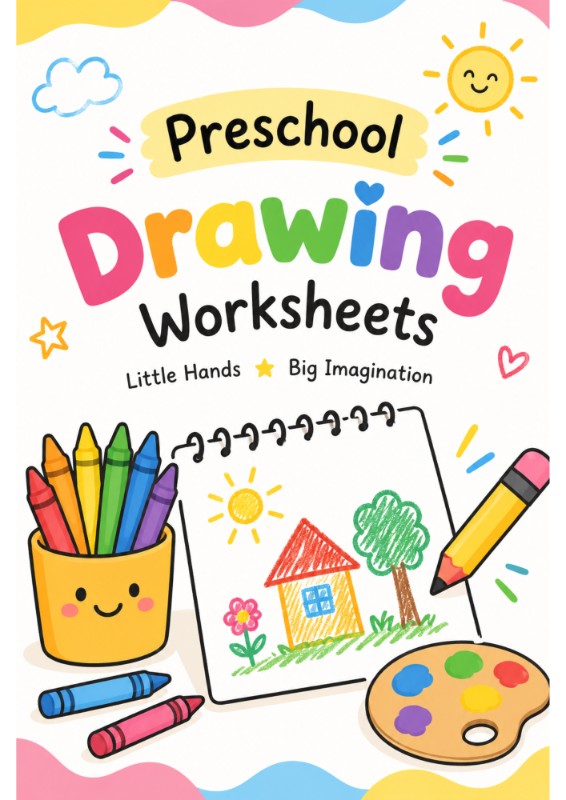 Preschool Drawing Worksheets – Printable Activity Book