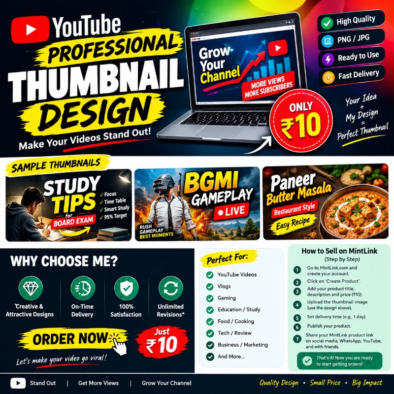 Professional YouTube Thumbnail Design