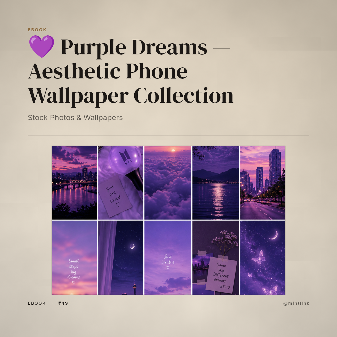 💜 Purple Dreams — Aesthetic Phone Wallpaper Collection