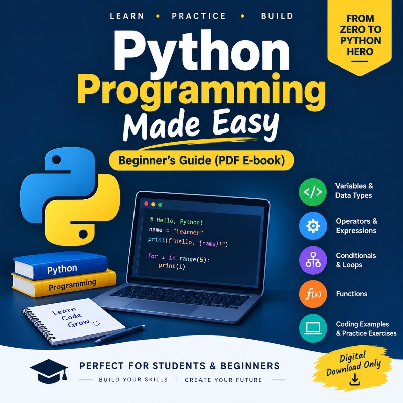 Python Programming Made Easy: Beginner's Guide