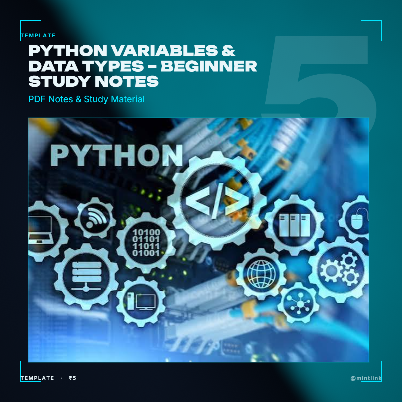 Python Variables & Data Types – Beginner Study Notes