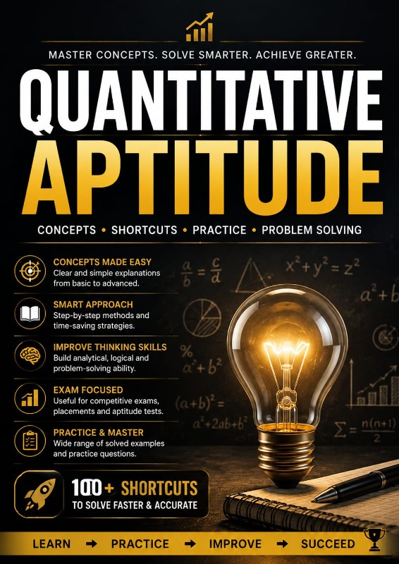 QUANTITATIVE APTITUDE Master Concepts, Shortcuts & Problem-Solving