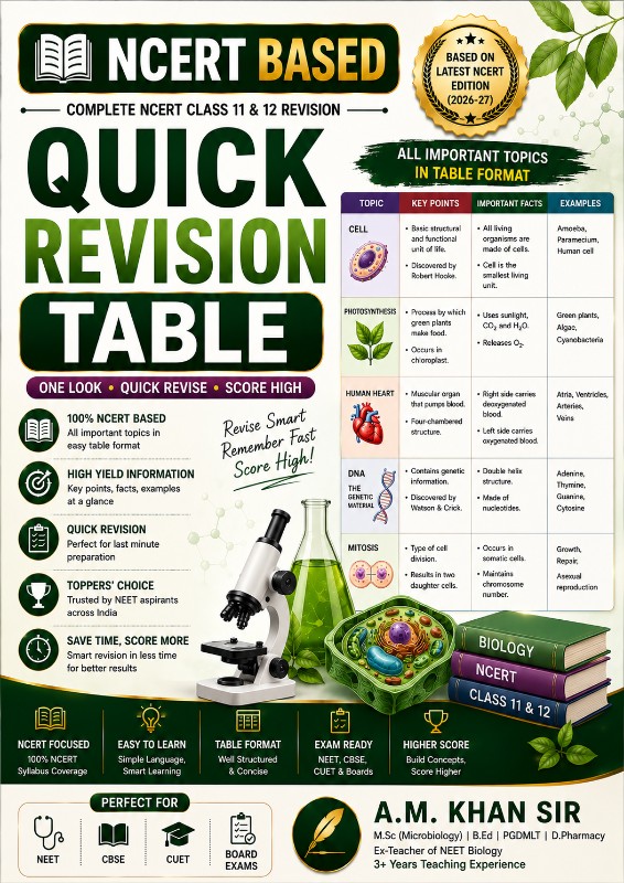 Quick Revision Table 