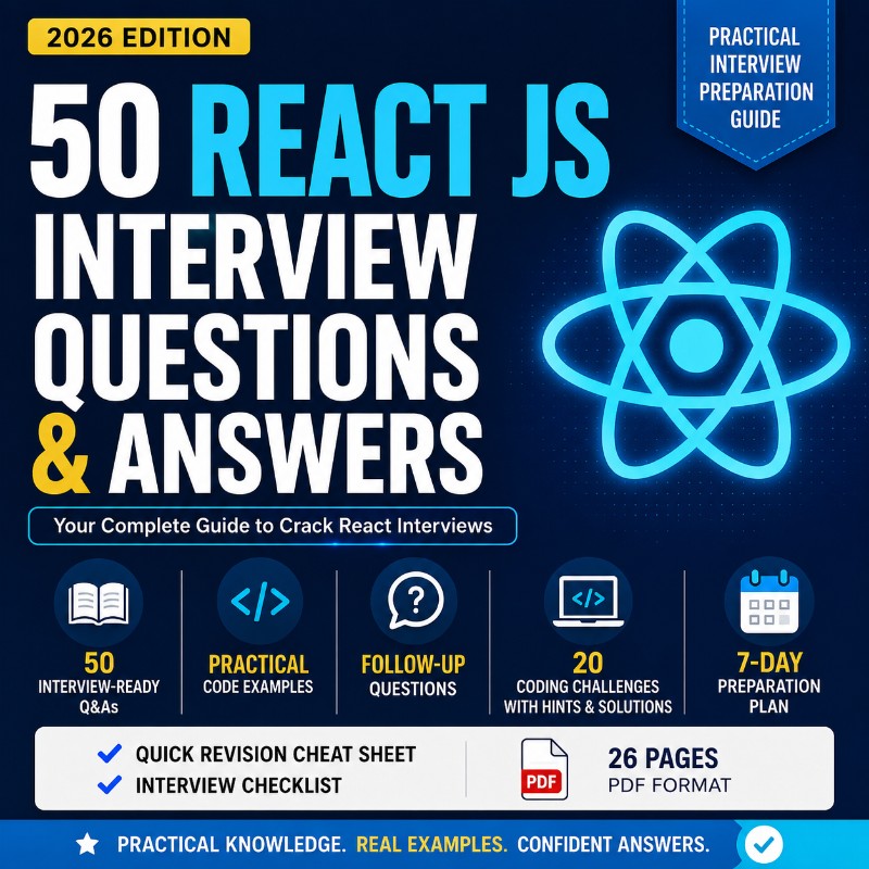 React JS Interview Preparation Guide — 50 Interview Questions & Answers