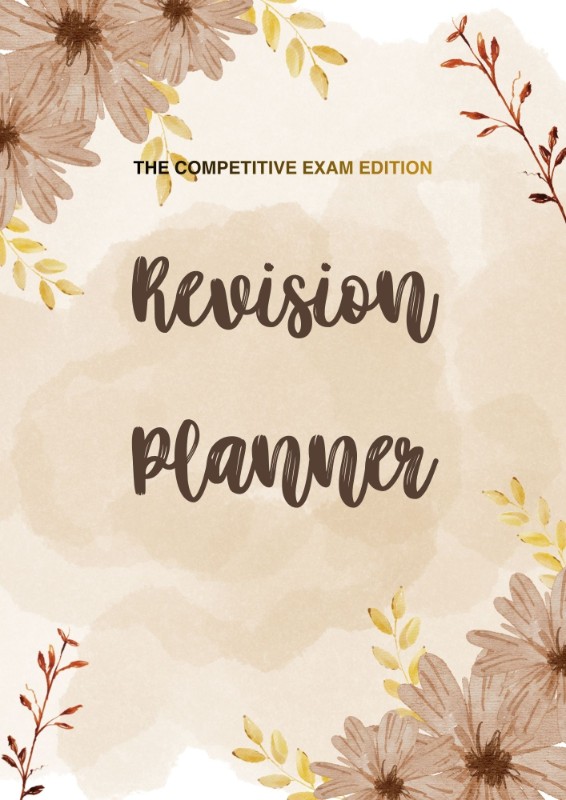 Revision Planner for Competitive Exams