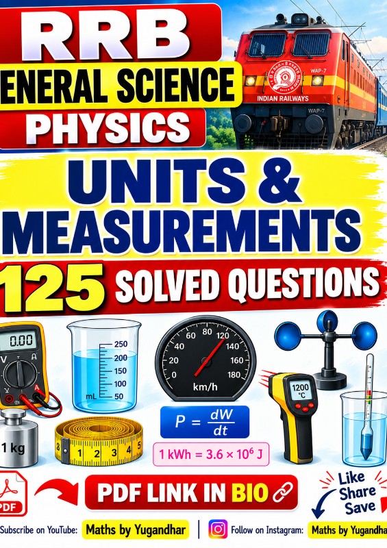 RRB Physics: Units, Measurements & Instruments — 125 Selected MCQs & Solutions