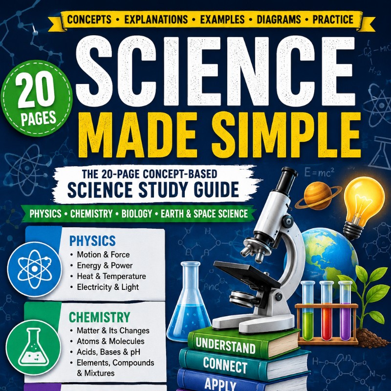 Science Made Simple: 20-Page Study Guide