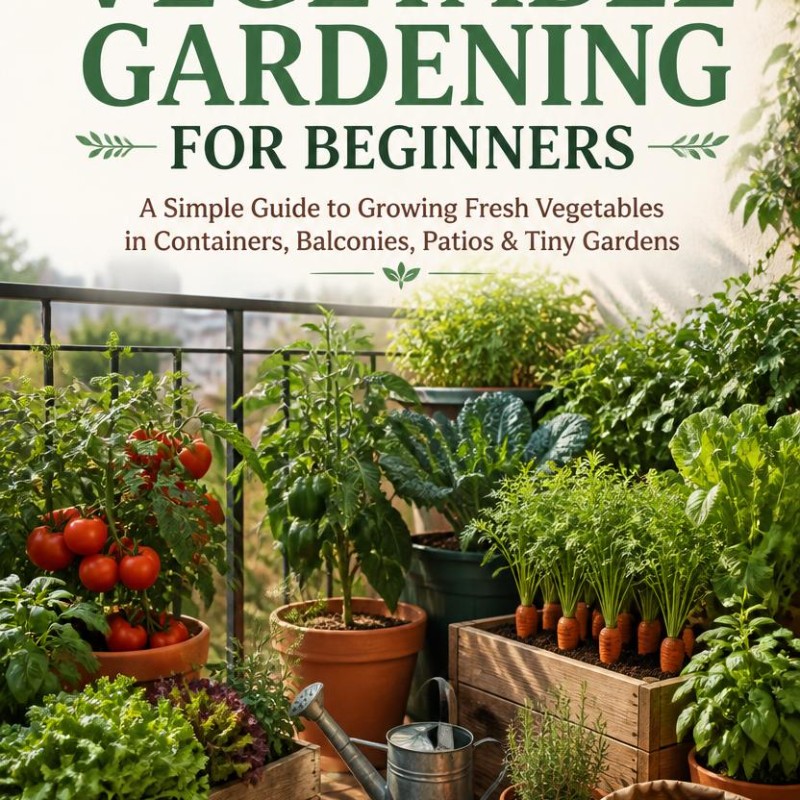 Small-Space Vegetable Gardening for Beginners Grow More Food in Less Space A Simple Guide to Growing Fresh Vegetables in Containers, Balconies, Patios & Tiny Gardens