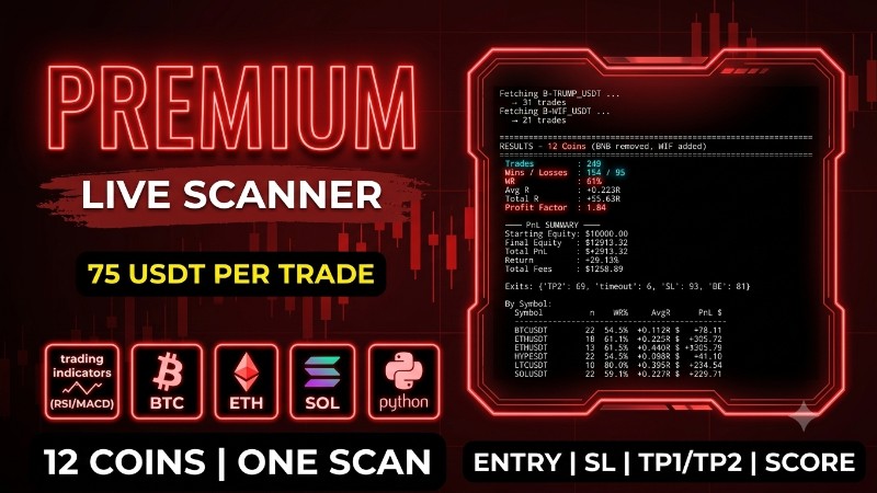 Smart People's Choice - Live Crypto Scanner (CoinDCX) - Premium Edition