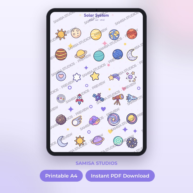 Solar System Stickers