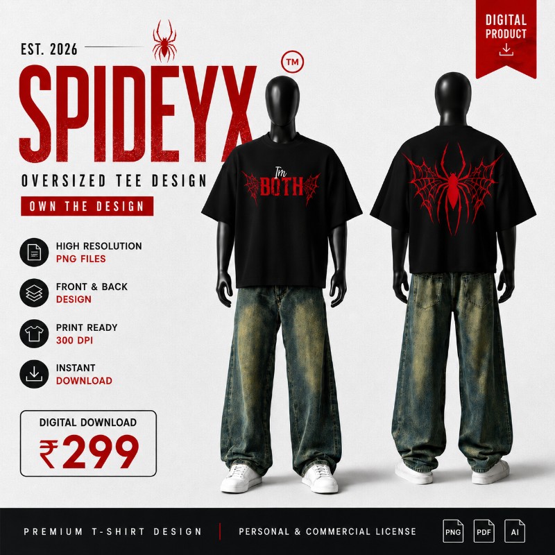 SPIDEYX — Oversized T-Shirt Design