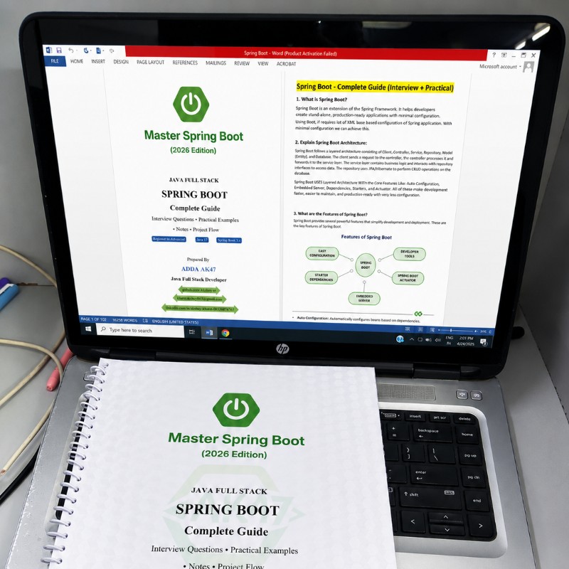 Spring Boot Complete Interview Notes (English + Marathi) | 2026 Edition
