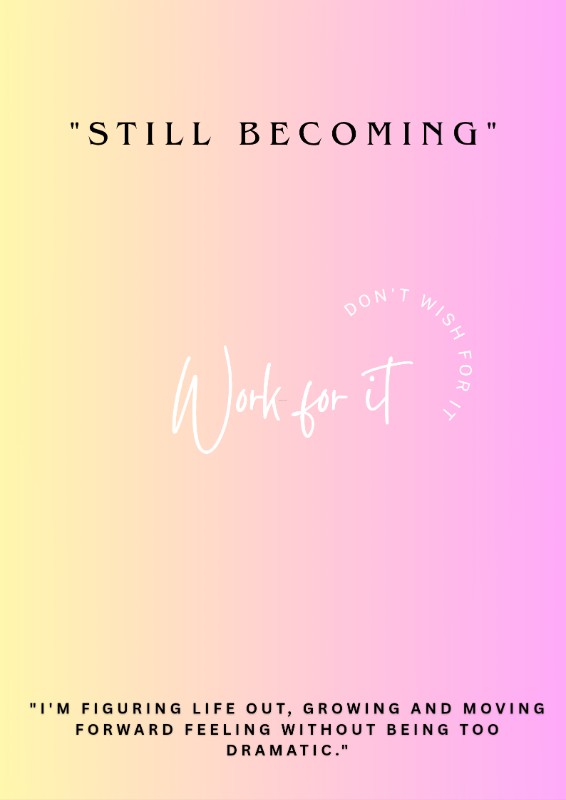 Still Becoming - printable wall art.