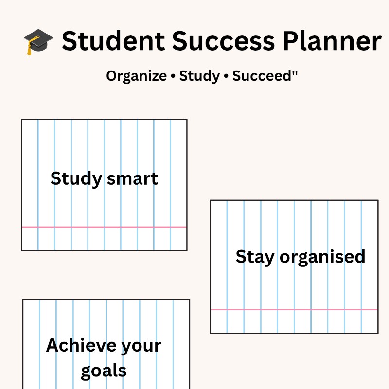 Student Success Planner – 25 Page Digital Planner 📚✨