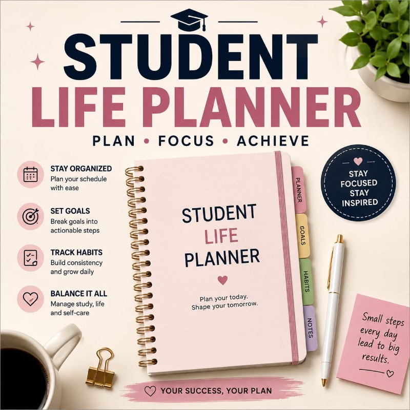 STUDY WEEKLY PLANNER TIMETABLE 