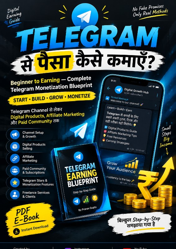Telegram से पैसा कैसे कमाएँ? 💰 | Complete Earning Blueprint