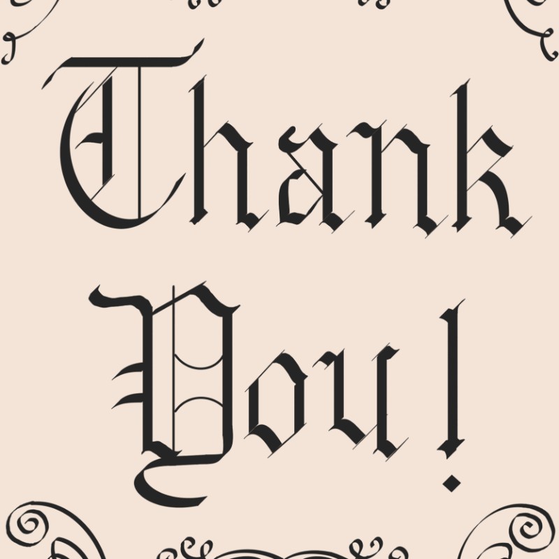 Thank You card