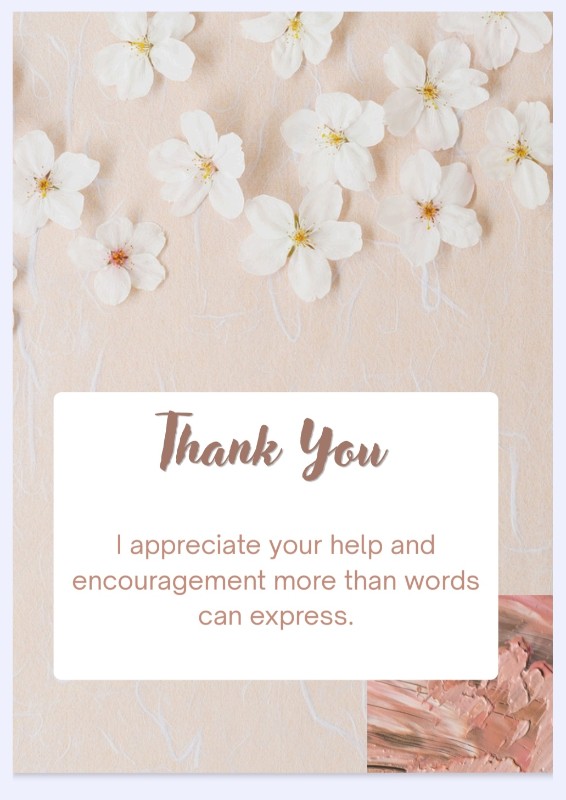 Thank you card