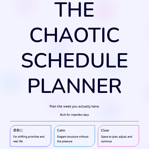 THE CHAOTIC SCHEDULE PLANNER