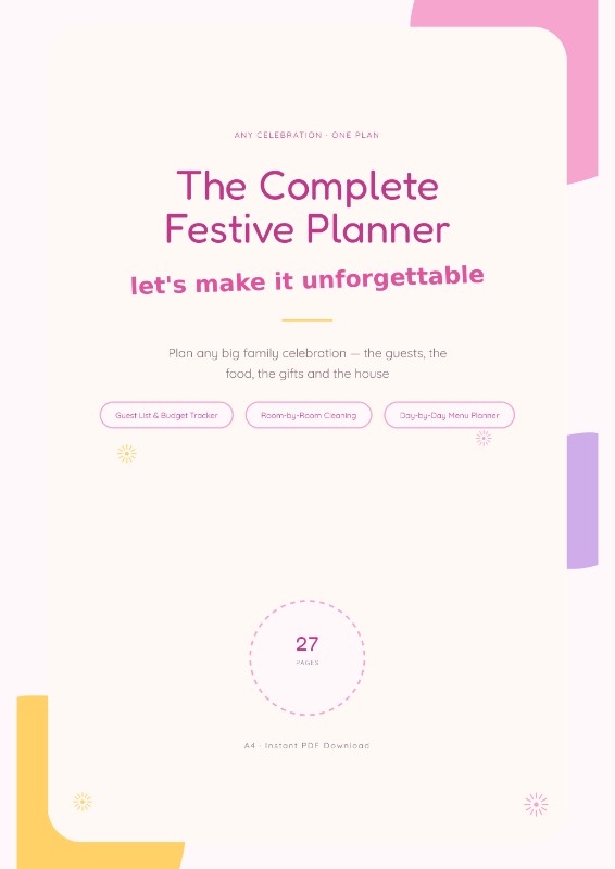 The Complete Indie Festive Planner