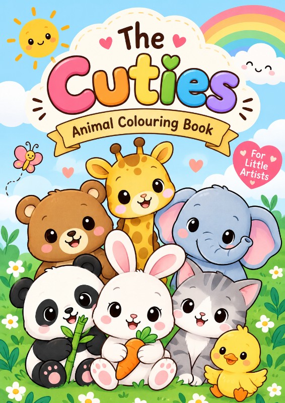 The Cuties – Cute Coloring Book for Kids