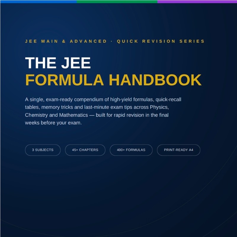The JEE Formula Handbook 