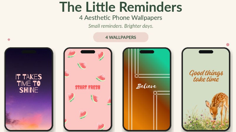 The Little Reminders - Wallpaper Collection