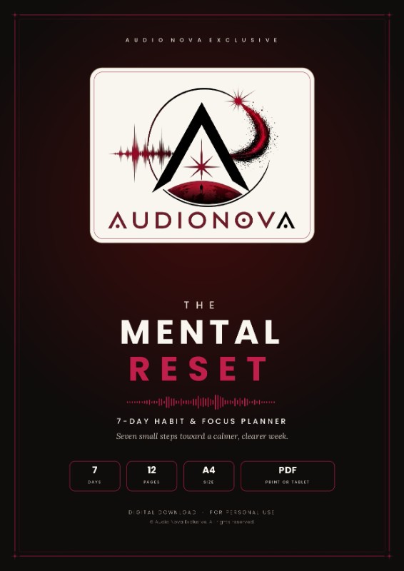The Mental Reset: 7-Day Habit & Focus Planner