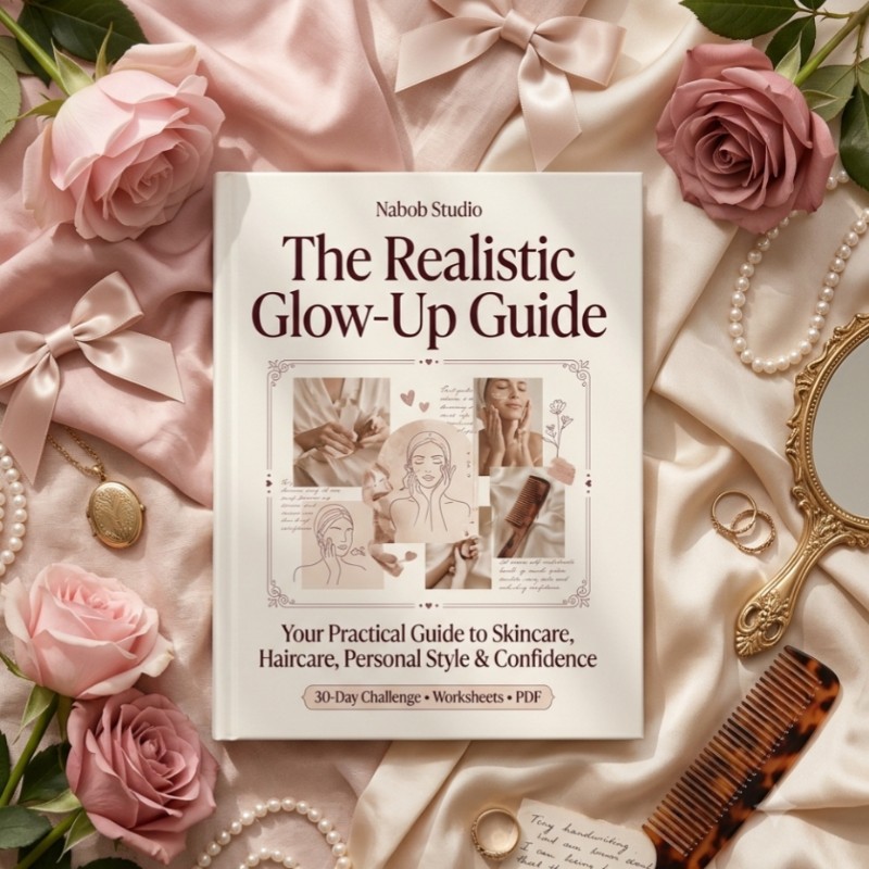 The Realistic Glow-Up Guide: Your Practical Guide to Skincare, Haircare, Personal Style & Confidence