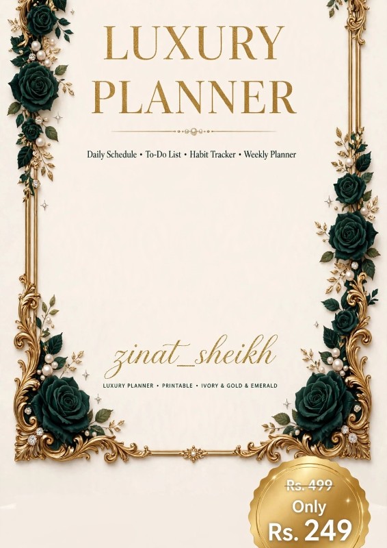 TITLE 1: LUXURY PLANNER - Emerald Royal Edition by zinat_sheikh
