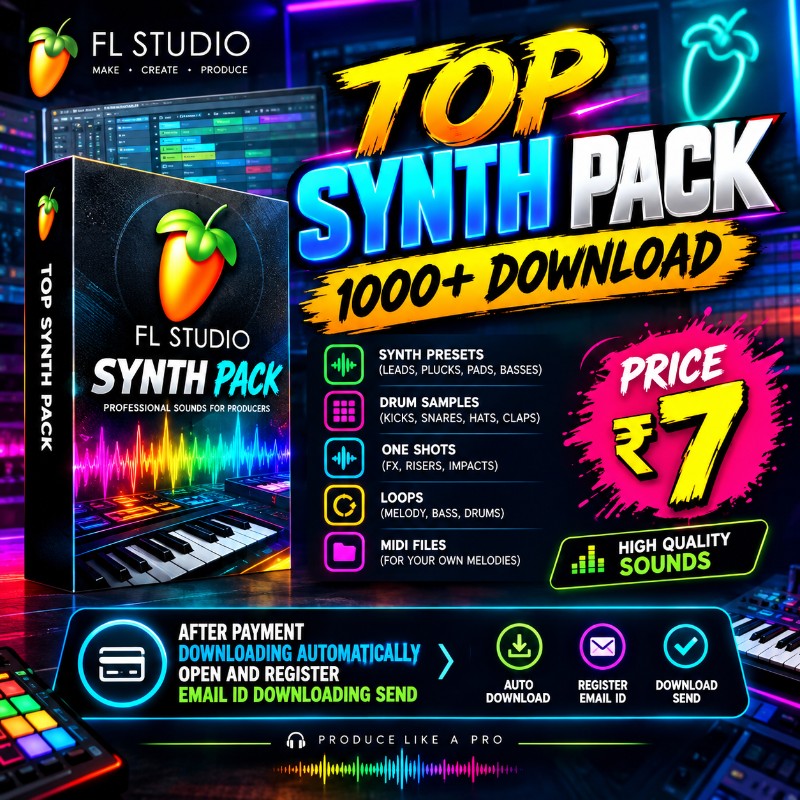 🎹 TOP SYNTH PACK — 1000+ PREMIUM SOUNDS DOWNLOAD 