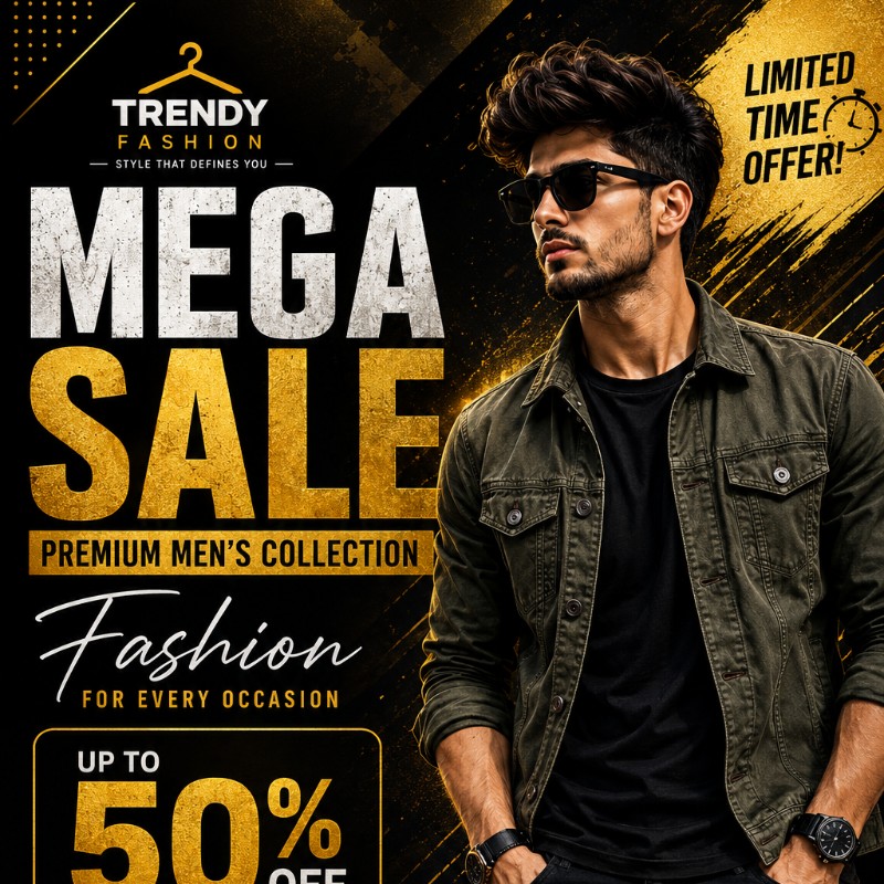 TRENDY FASHION – Mega Sale Premium Poster