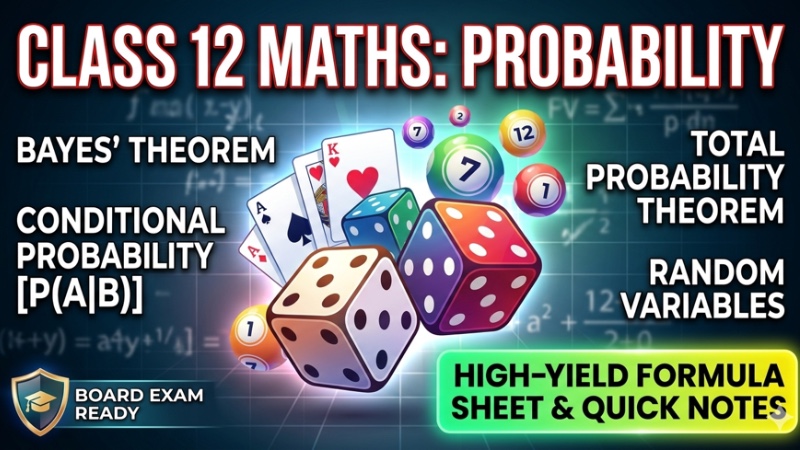 Ultimate Probability Cheat Sheet: Class 12 Maths.