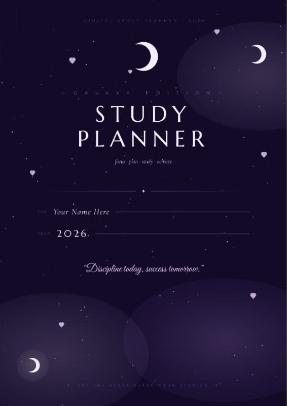 Ultimate Purple Galaxy Study Planner