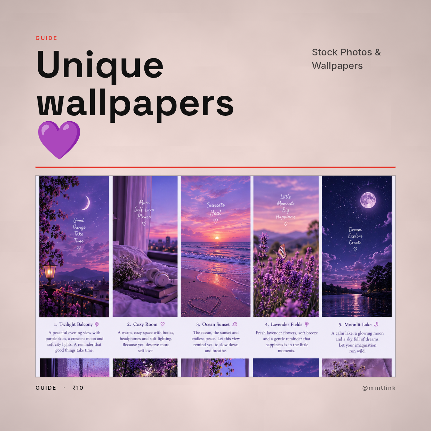 Unique wallpapers 💜
