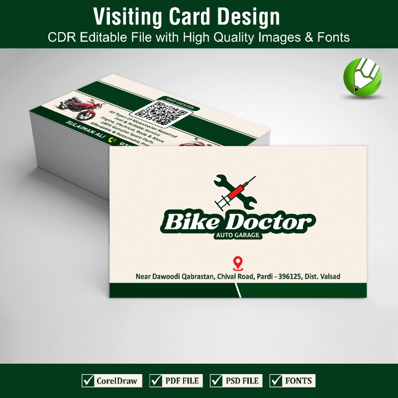 Visiting Card Design CDR Editable File