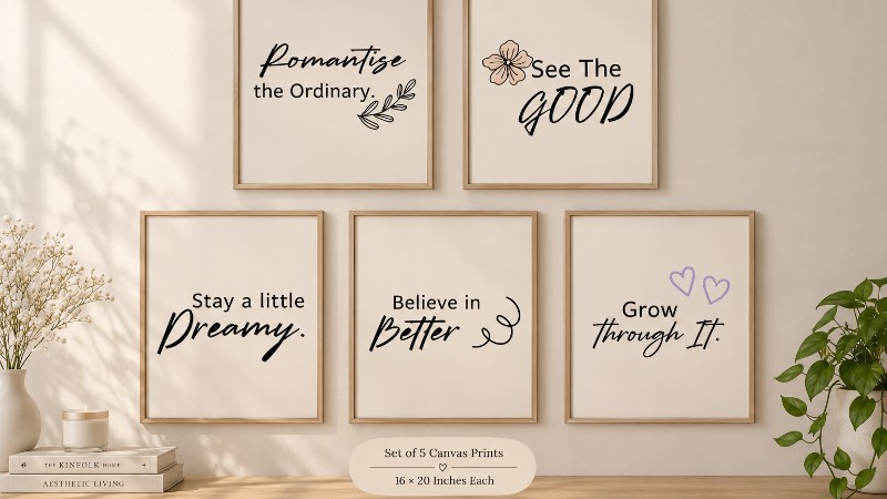 Wall Art Posters (Set of 5)