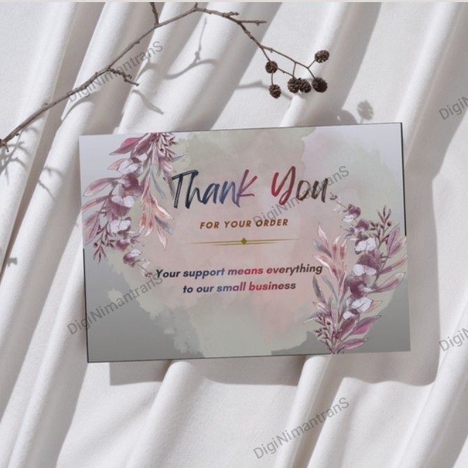 Watercolour Thank You Card|Digital Download