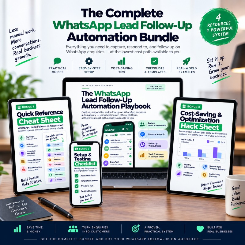 WhatsApp Lead Follow-Up Automation Playbook (+ 3 Bonuses)