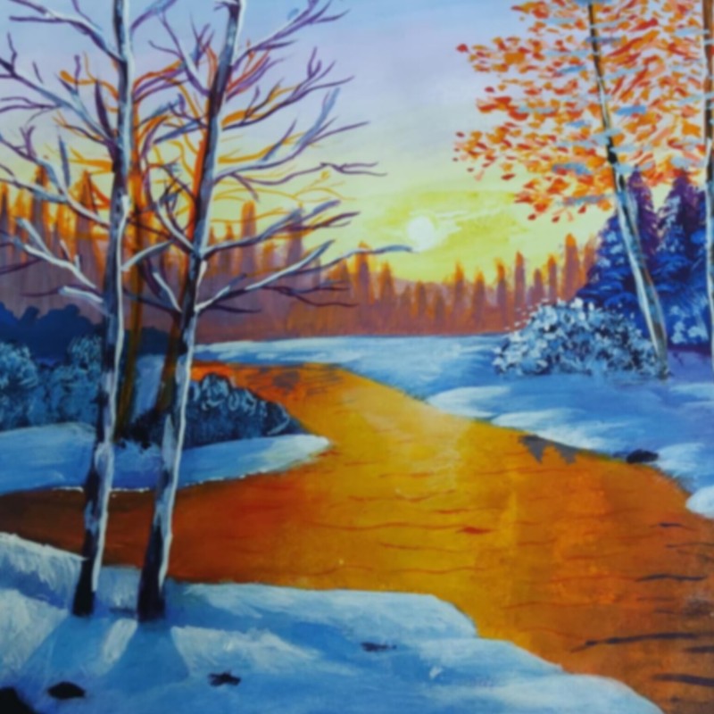 Winter Sunset Serenity❄️