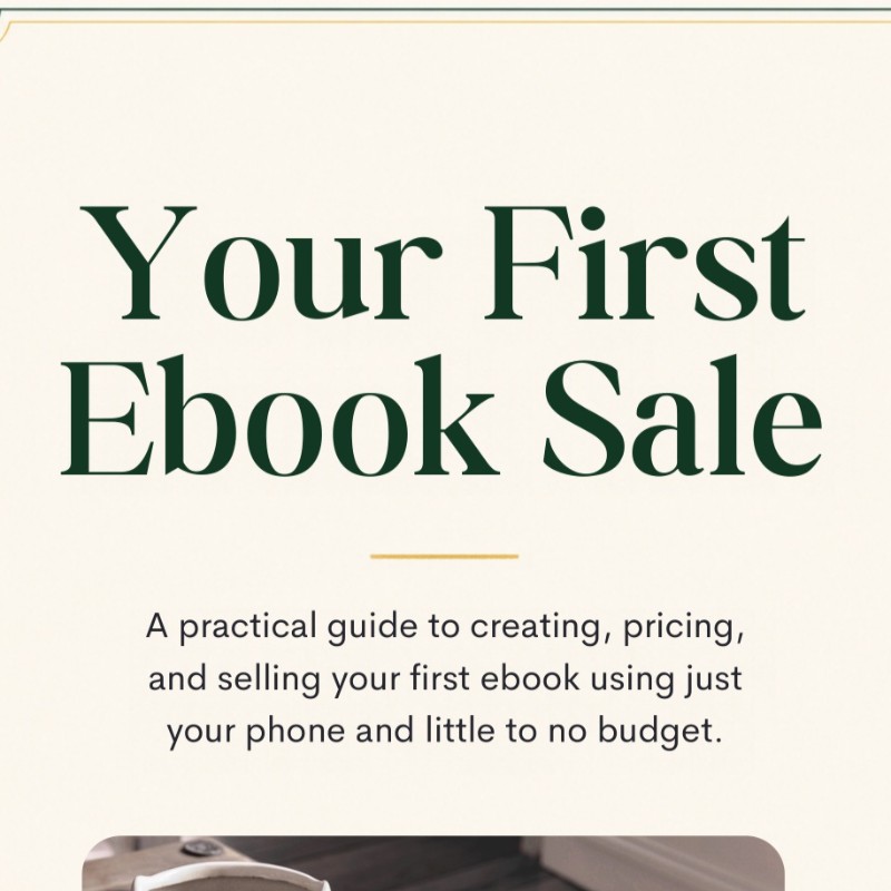Your First Ebook Sale